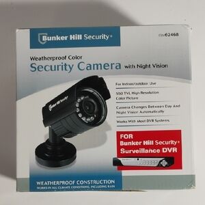 Bunker Hill Weatherproof Security Camera With Night Vision Color Model 62468
